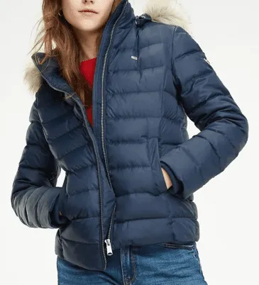 Tommy Hilfiger Doudoune Legere Bleu Marine Vetement Femme Tommy